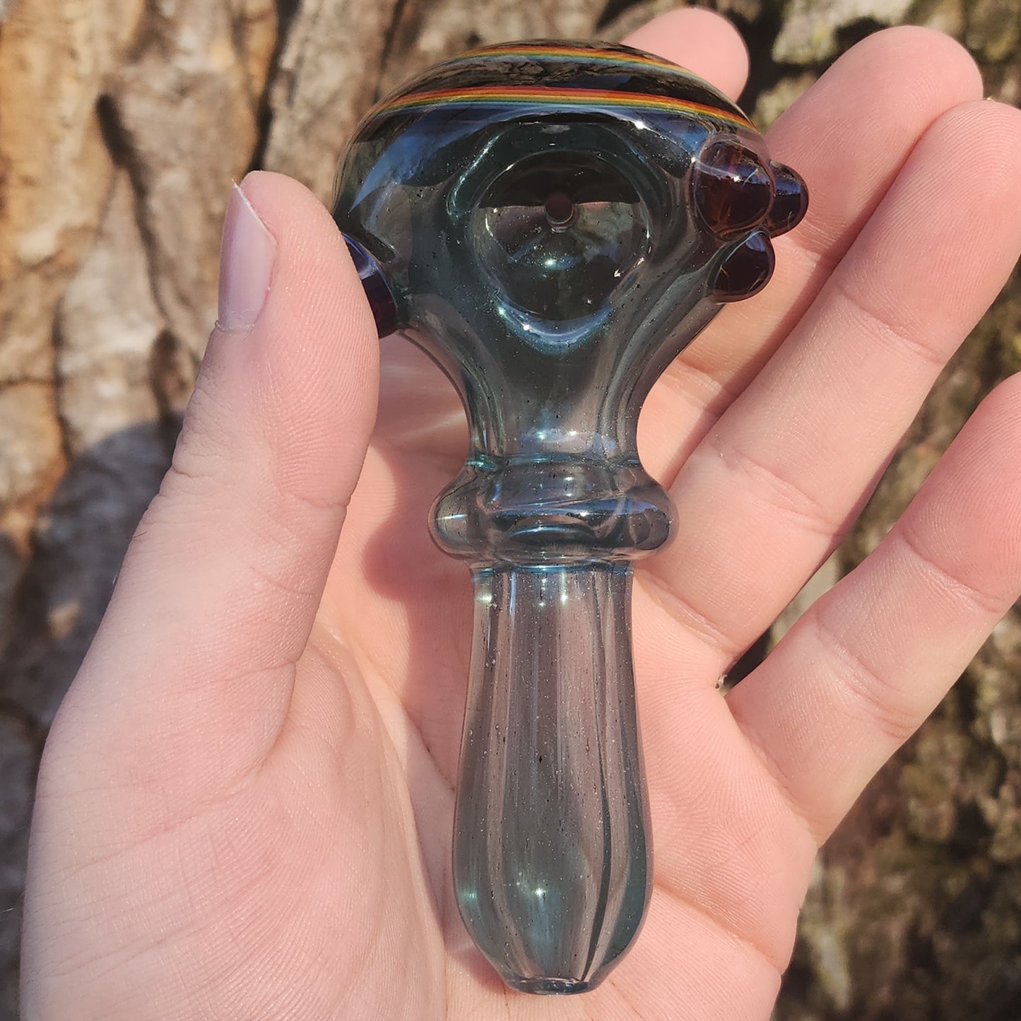 Sparkly blue pipe