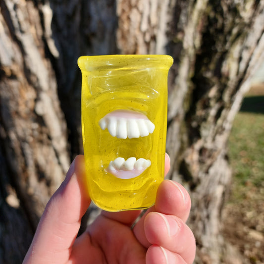 Mouthy shot glass