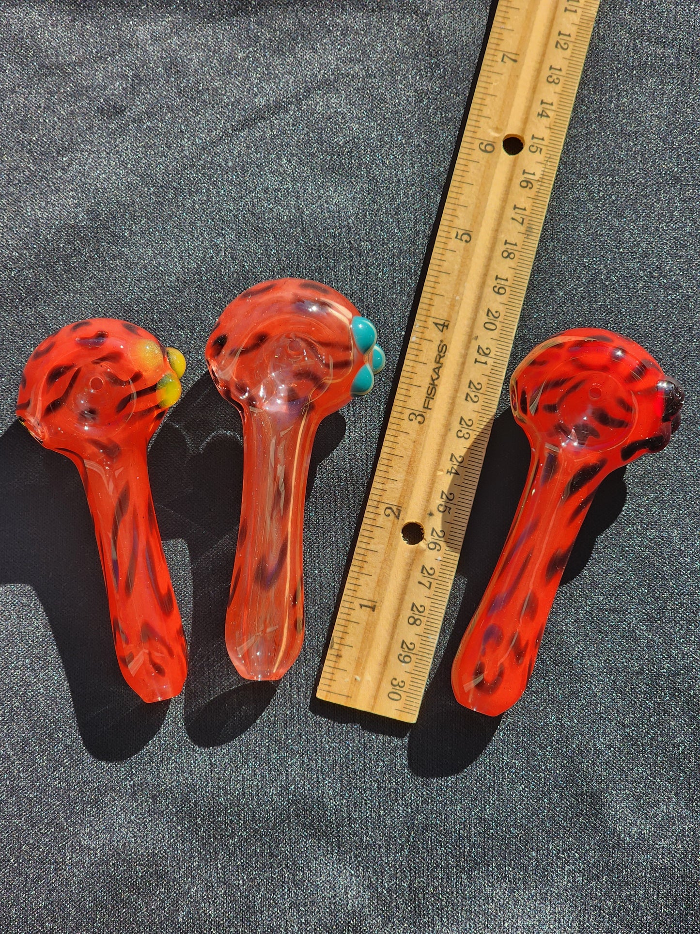 Cherry Red Cheetah Print Pipe