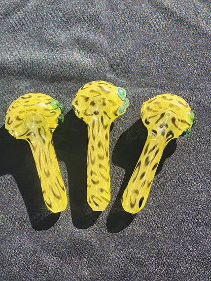 Canary Yellow Cheetah Print Pipe