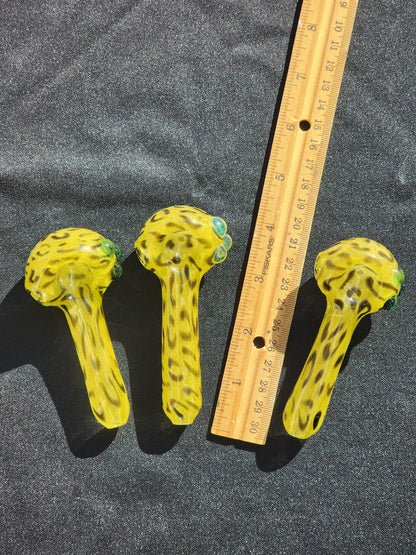 Canary Yellow Cheetah Print Pipe